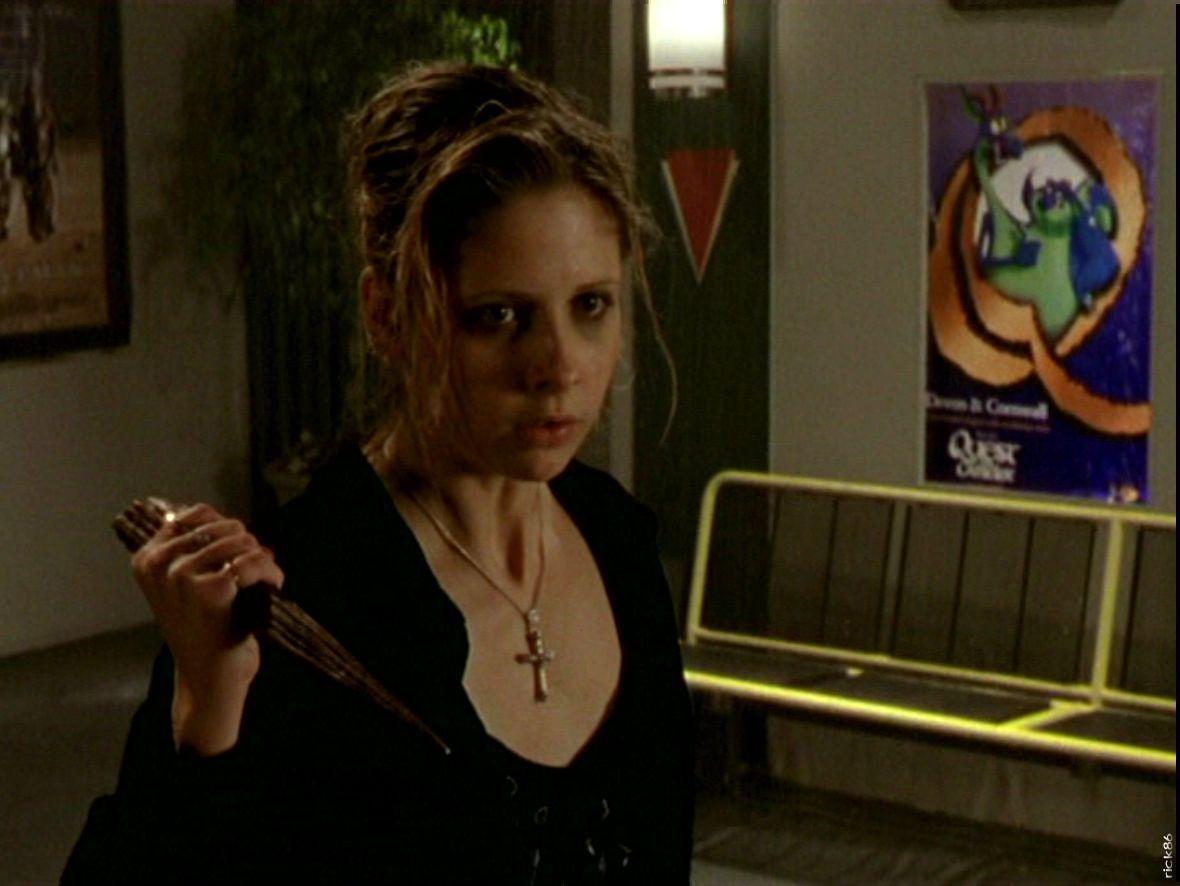 Buffy stake with cross