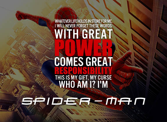 Spiderman quote