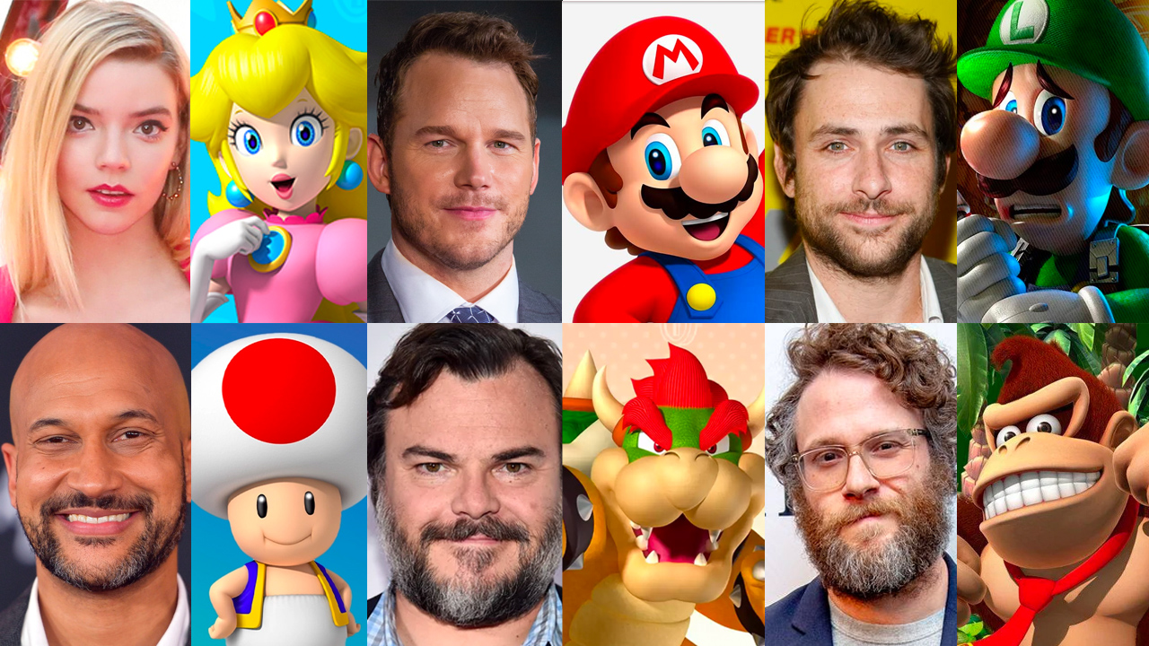 See the actors voicing the Super Mario Bros movie