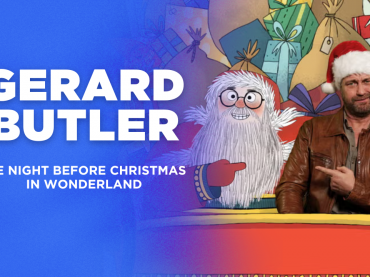 “I had a blast in the sound booth.” Gerard Butler sings and dances along as St. Nick in new animated musical film The Night Before Christmas in Wonderland